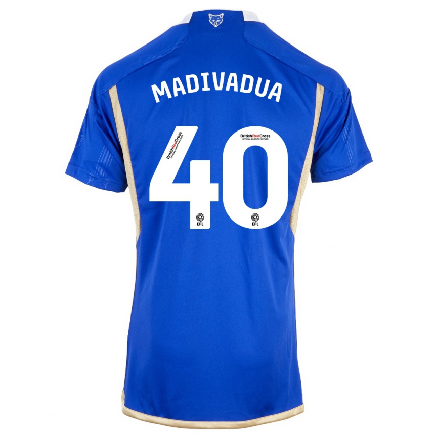 メンズフットボールワンヤ マルサル マディバドゥア#40ロイヤルブルーホームシャツ2023/24ジャージーユニフォーム
