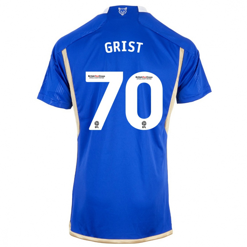 メンズフットボールベン・グリスト#70ロイヤルブルーホームシャツ2023/24ジャージーユニフォーム
