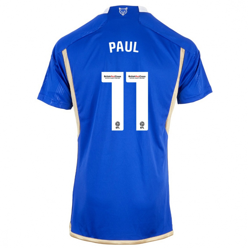 メンズフットボールラシャンテポール#11ロイヤルブルーホームシャツ2023/24ジャージーユニフォーム