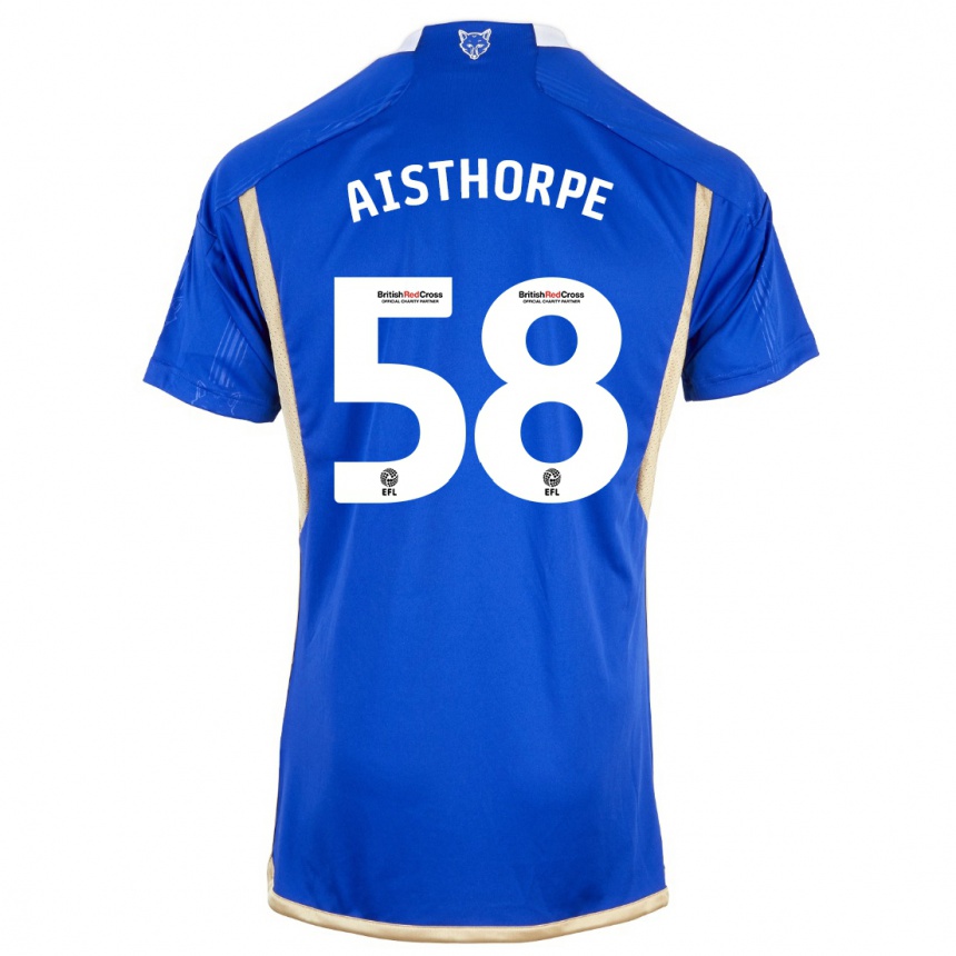 メンズフットボールベイリー・エイスソープ#58ロイヤルブルーホームシャツ2023/24ジャージーユニフォーム