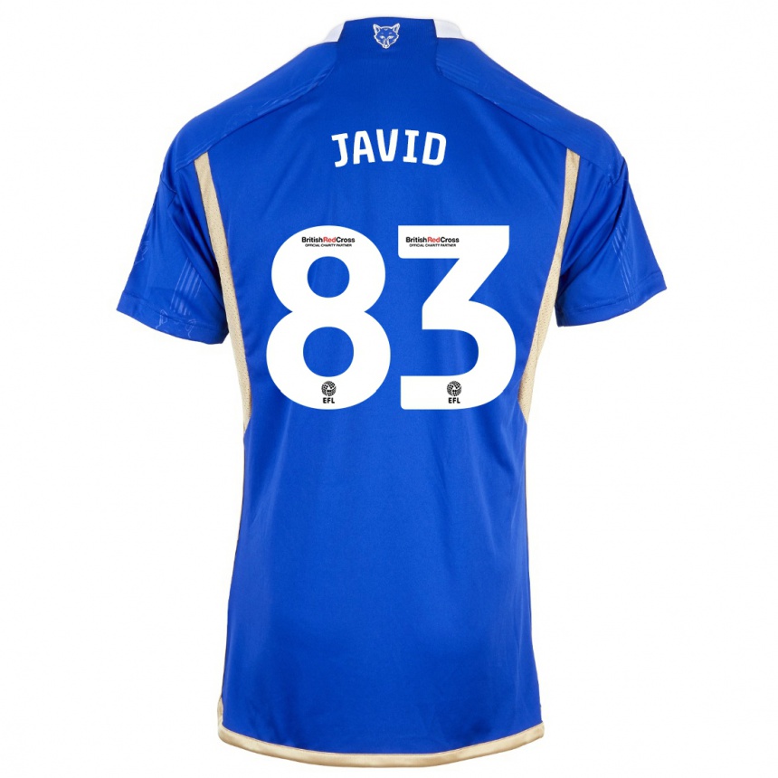 メンズフットボールアブドラ・ジャビド#83ロイヤルブルーホームシャツ2023/24ジャージーユニフォーム