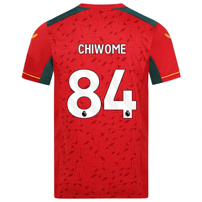 メンズフットボールレオン・チウォメ#84赤アウェイシャツ2023/24ジャージーユニフォーム