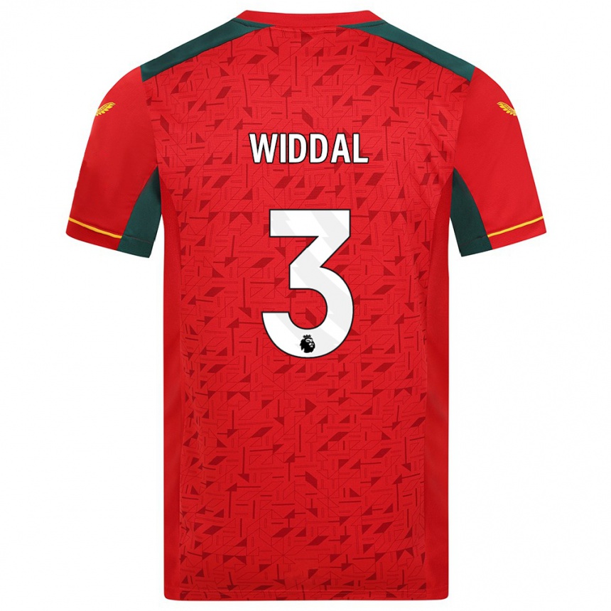 メンズフットボールナタリー・ウィダル#3赤アウェイシャツ2023/24ジャージーユニフォーム