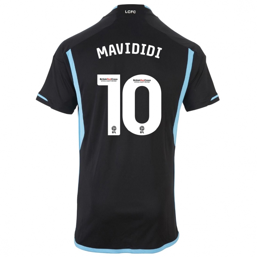 メンズフットボールステフィー・マヴィディディ#10黒アウェイシャツ2023/24ジャージーユニフォーム
