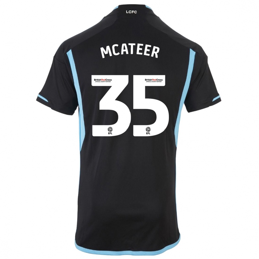 メンズフットボールケイシー・マカティア#35黒アウェイシャツ2023/24ジャージーユニフォーム