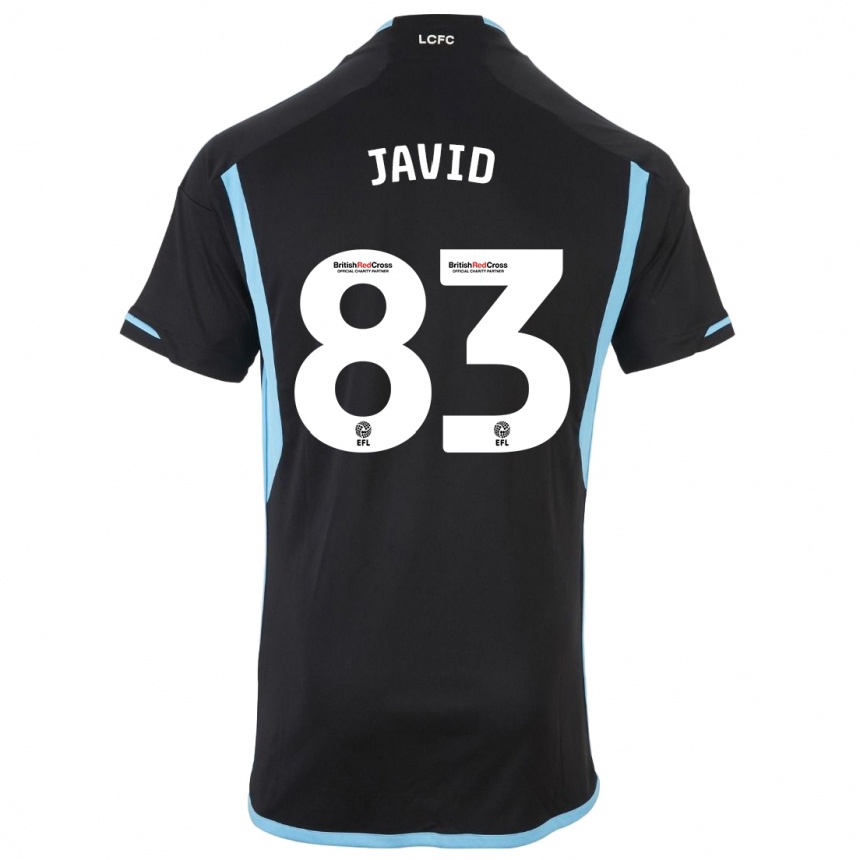メンズフットボールアブドラ・ジャベド#83黒アウェイシャツ2023/24ジャージーユニフォーム
