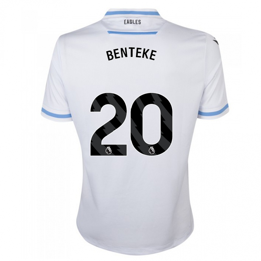 メンズフットボールクリスティアン・ベンテケ#20白アウェイシャツ2023/24ジャージーユニフォーム