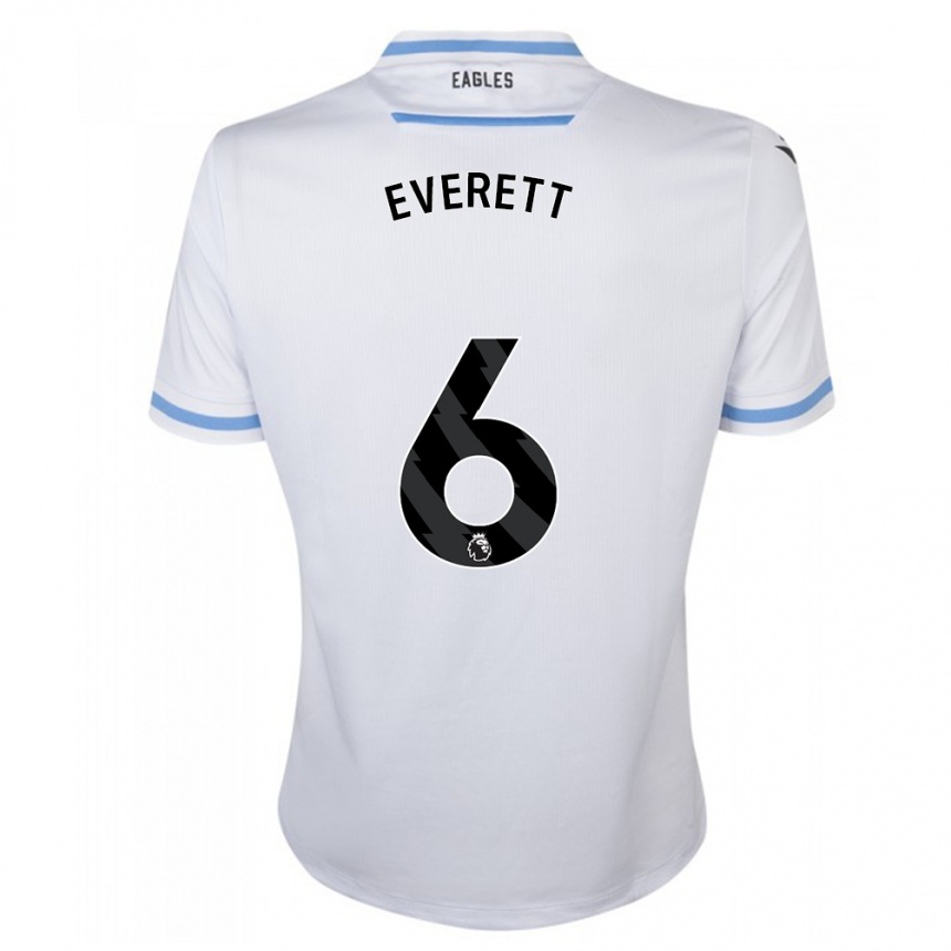 メンズフットボールエイミー・エヴェレット#6白アウェイシャツ2023/24ジャージーユニフォーム