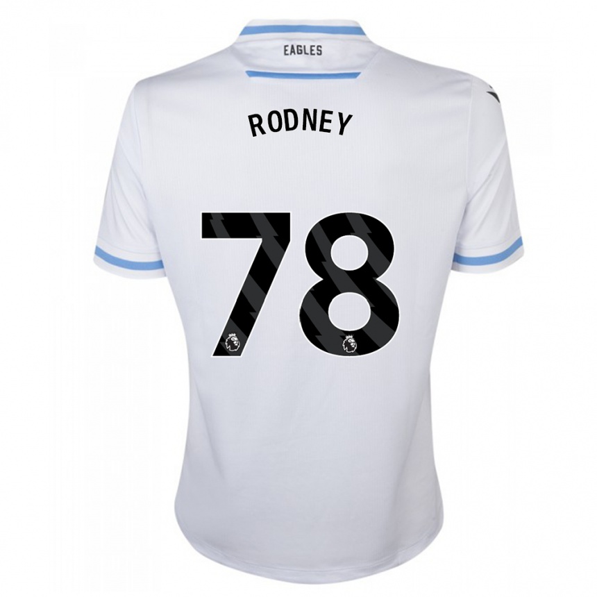 メンズフットボールケイデン・ロドニー#78白アウェイシャツ2023/24ジャージーユニフォーム