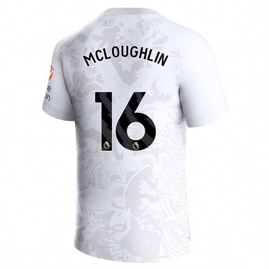 メンズフットボールオリビア・マクローリン#16白アウェイシャツ2023/24ジャージーユニフォーム