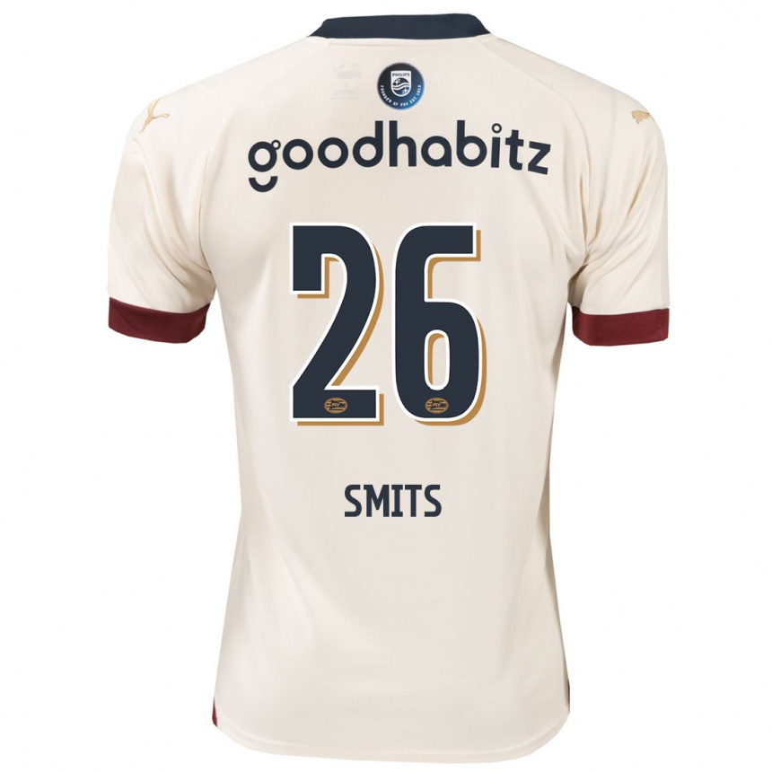 メンズフットボールエフ・シュミッツ#26オフホワイトアウェイシャツ2023/24ジャージーユニフォーム