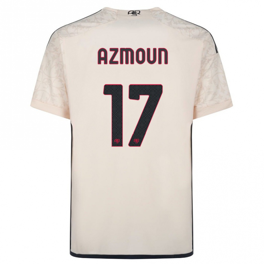メンズフットボールサルダル・アズムン#17オフホワイトアウェイシャツ2023/24ジャージーユニフォーム
