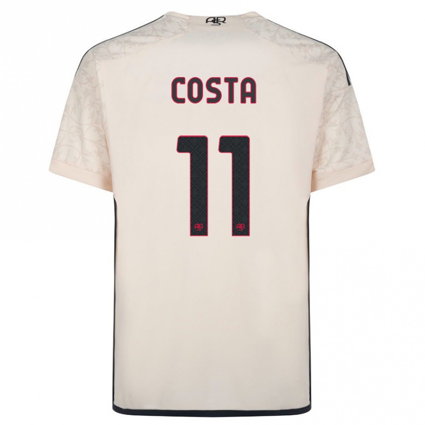 メンズフットボールジョアン・コスタ#11オフホワイトアウェイシャツ2023/24ジャージーユニフォーム