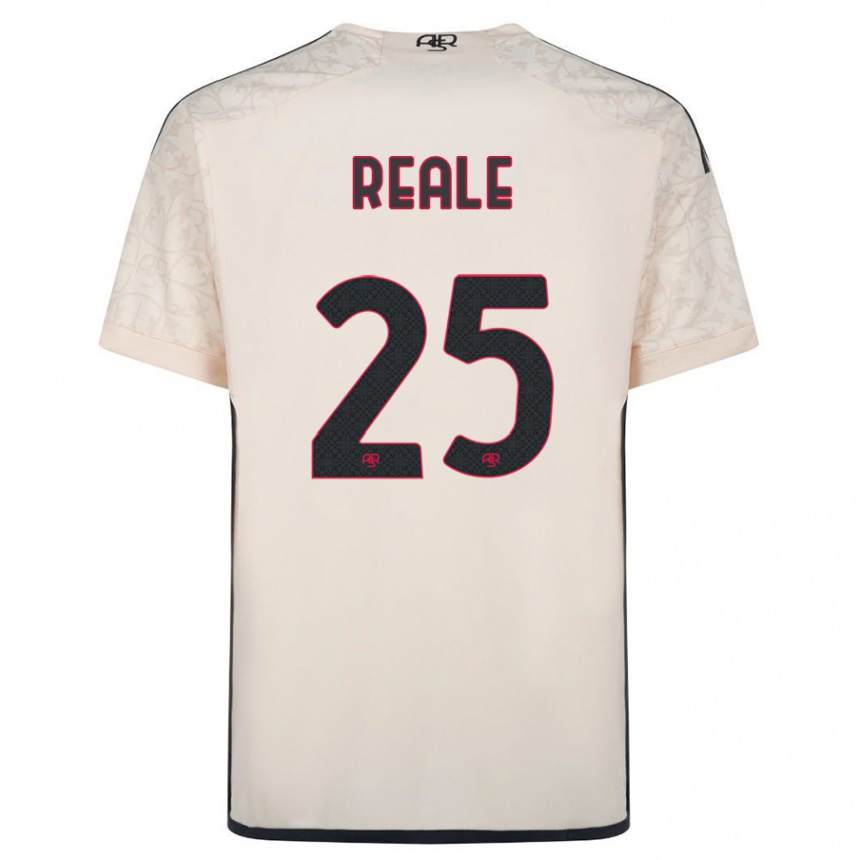メンズフットボールフィリップ・レアレ#25オフホワイトアウェイシャツ2023/24ジャージーユニフォーム