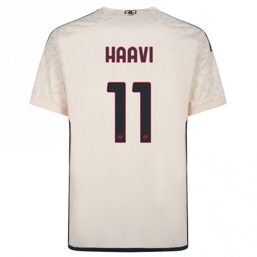 メンズフットボールエミリエ・ハーヴィ#11オフホワイトアウェイシャツ2023/24ジャージーユニフォーム