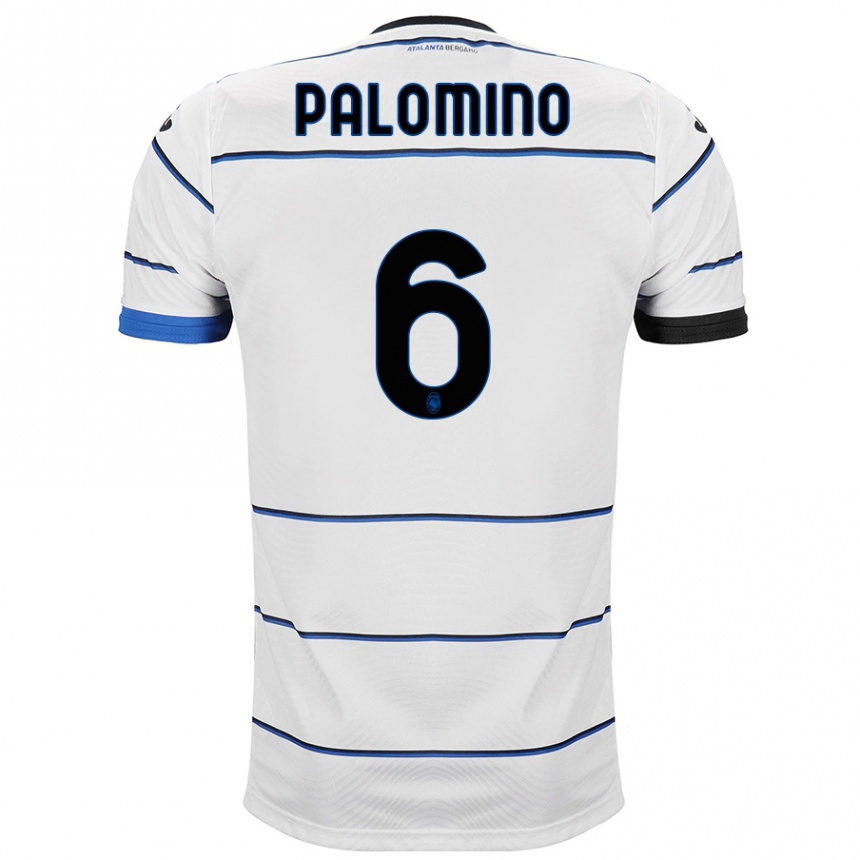 メンズフットボールホセ・ルイス・パロミノ#6白アウェイシャツ2023/24ジャージーユニフォーム