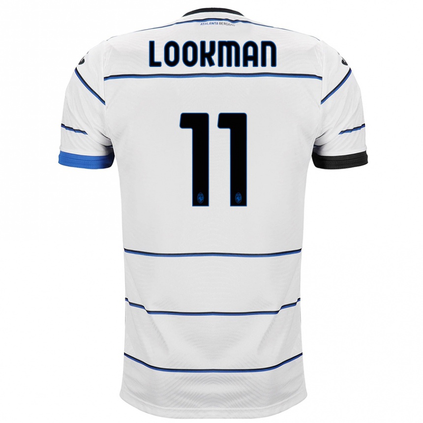 メンズフットボールアデモラ・ルックマン#11白アウェイシャツ2023/24ジャージーユニフォーム