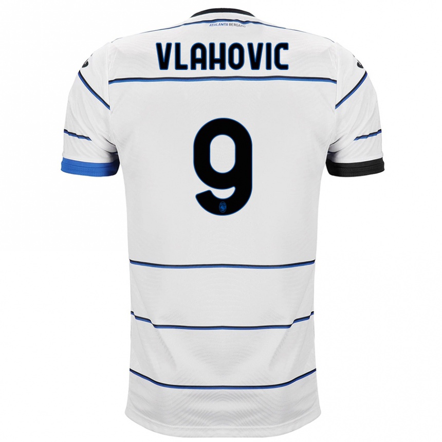 メンズフットボールヴァンヤ・ヴラホヴィッチ#9白アウェイシャツ2023/24ジャージーユニフォーム