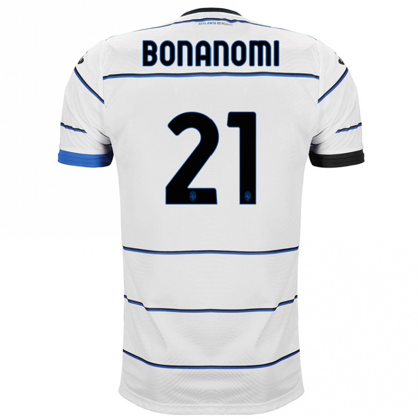 メンズフットボールアンドレア・ボナノミ#21白アウェイシャツ2023/24ジャージーユニフォーム