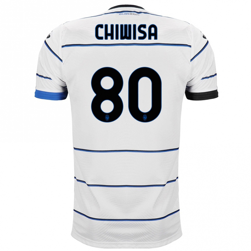 メンズフットボールマナ・チウィサ#80白アウェイシャツ2023/24ジャージーユニフォーム