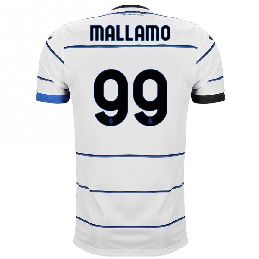 メンズフットボールアレッサンドロ・マラモ#99白アウェイシャツ2023/24ジャージーユニフォーム
