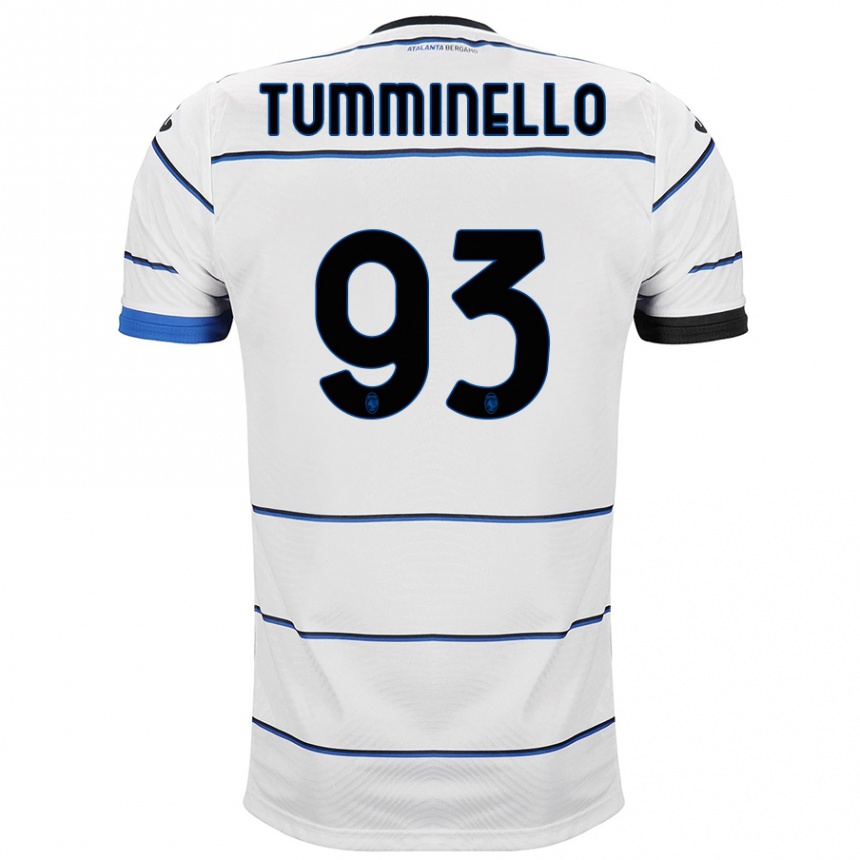 メンズフットボールマルコ・トゥミネッロ#93白アウェイシャツ2023/24ジャージーユニフォーム