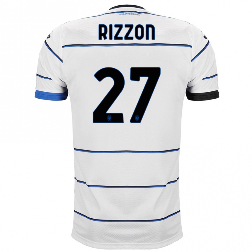 メンズフットボールジュリア・リゾン#27白アウェイシャツ2023/24ジャージーユニフォーム