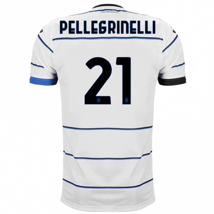 メンズフットボールジョルジア・ペレグリネッリ#21白アウェイシャツ2023/24ジャージーユニフォーム