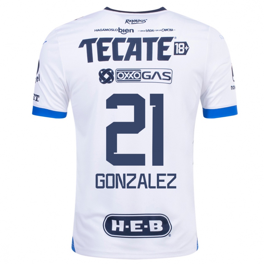 メンズフットボールアルトゥーロ・ゴンサレス#21白アウェイシャツ2023/24ジャージーユニフォーム
