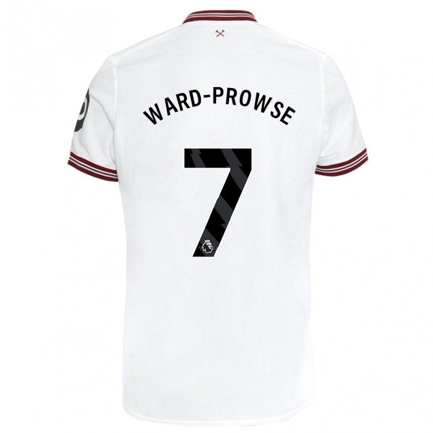 レディースフットボールジェームズ・ウォード＝プラウズ#7白アウェイシャツ2023/24ジャージーユニフォーム