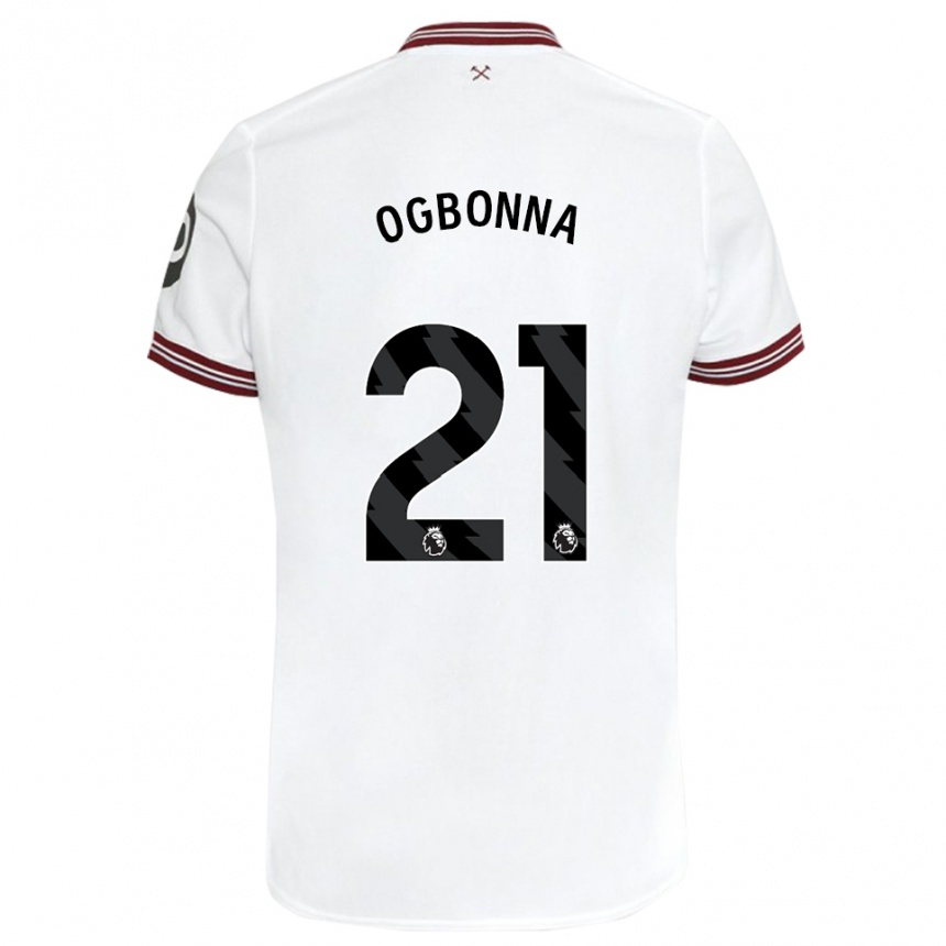 レディースフットボールアンジェロ・オグボンナ#21白アウェイシャツ2023/24ジャージーユニフォーム
