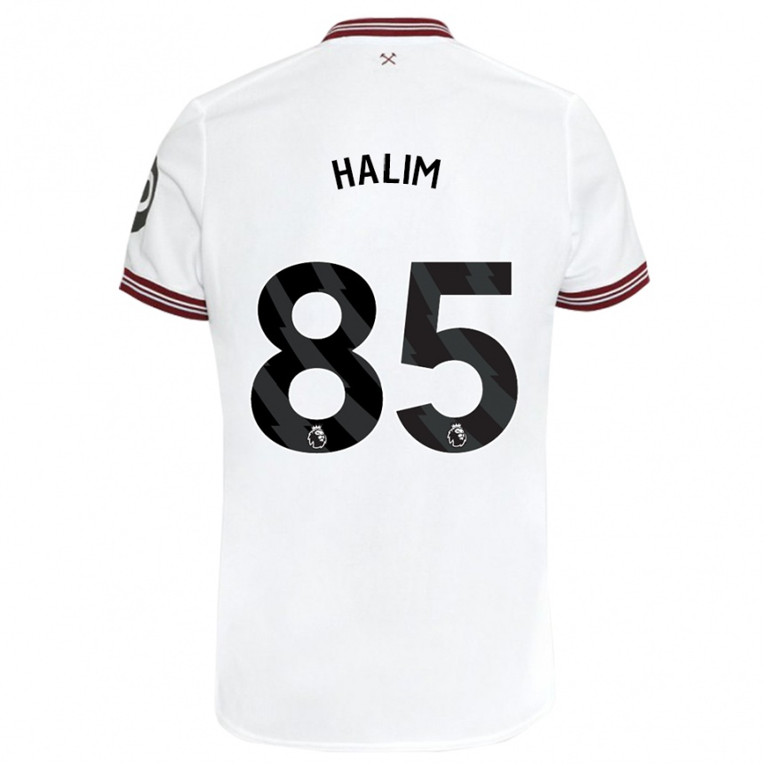レディースフットボールメフメット・ハリム#85白アウェイシャツ2023/24ジャージーユニフォーム