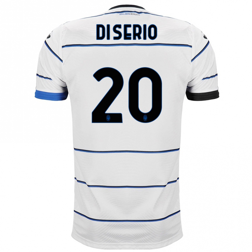 レディースフットボールジュゼッペ・ディ・セリオ#20白アウェイシャツ2023/24ジャージーユニフォーム