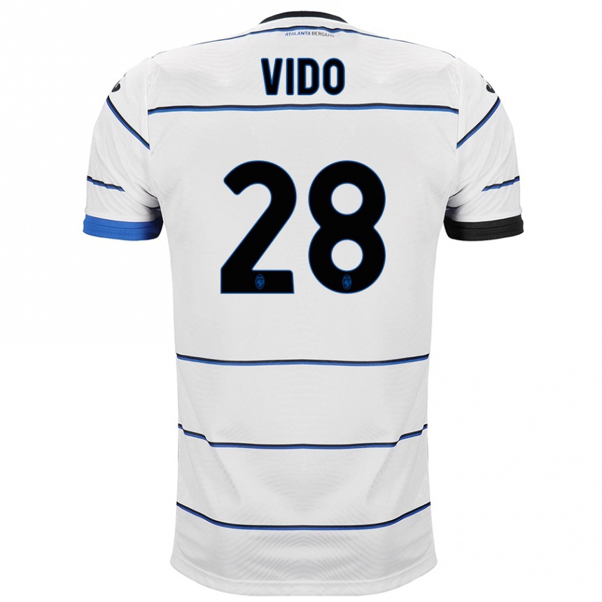 レディースフットボールルカ・ヴィド#28白アウェイシャツ2023/24ジャージーユニフォーム
