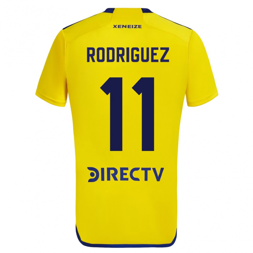 レディースフットボールヤミラ・ロドリゲス#11イエローアウェイシャツ2023/24ジャージーユニフォーム