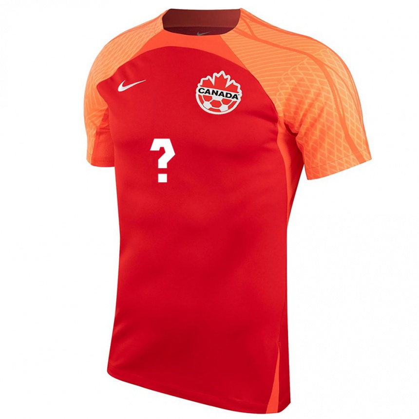 キッズフットボールカナダAmanda Allen#0オレンジホームシャツ24-26ジャージーユニフォーム