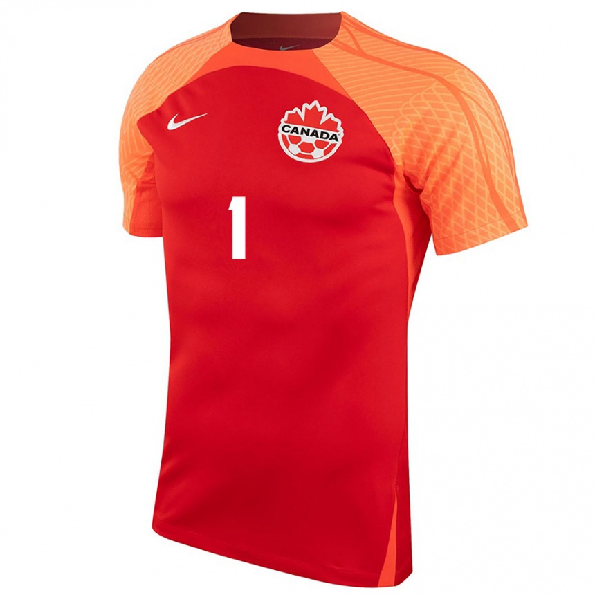 キッズフットボールカナダデイン・セント・クレア#1オレンジホームシャツ24-26ジャージーユニフォーム