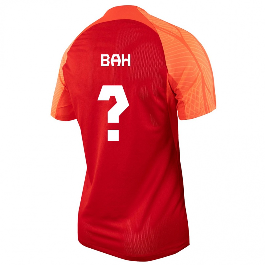 キッズフットボールカナダエラージュ・バー#0オレンジホームシャツ24-26ジャージーユニフォーム