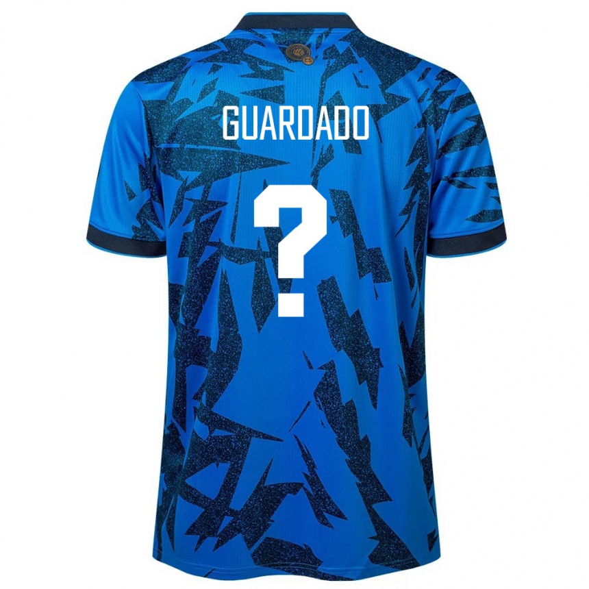 キッズフットボールエルサルバドルChristopher Guardado#0青ホームシャツ24-26ジャージーユニフォーム