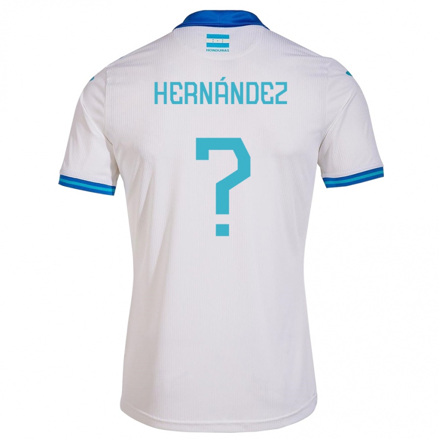 キッズフットボールホンジュラスRiccy Hernández#0白ホームシャツ24-26ジャージーユニフォーム
