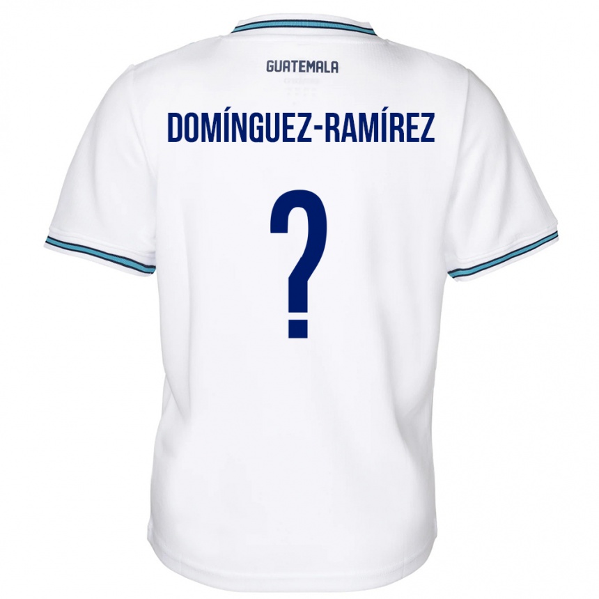 キッズフットボールグアテマラマルコ・ドミンゲス#0白ホームシャツ24-26ジャージーユニフォーム