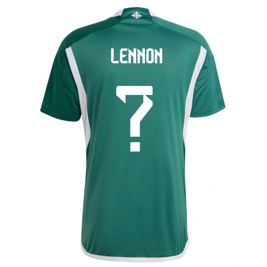 キッズフットボール北アイルランドギャラガー・レノン#0緑ホームシャツ24-26ジャージーユニフォーム