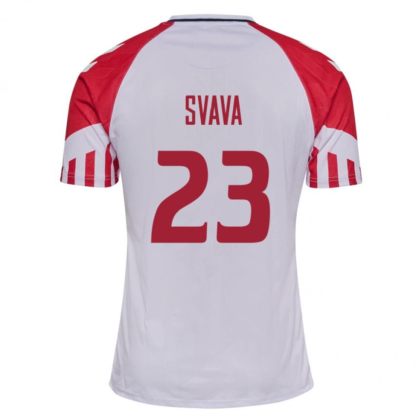 キッズフットボールデンマークソフィー・スヴァヴァ#23白アウェイシャツ24-26ジャージーユニフォーム