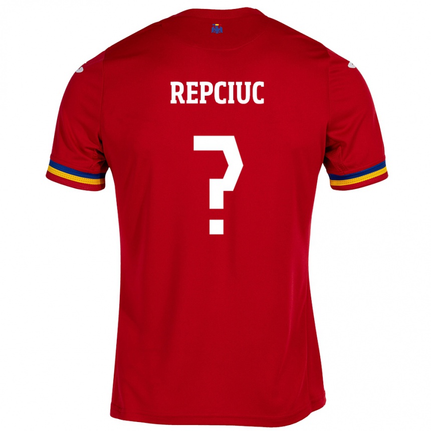 キッズフットボールルーマニアGabriel Repciuc#0赤アウェイシャツ24-26ジャージーユニフォーム