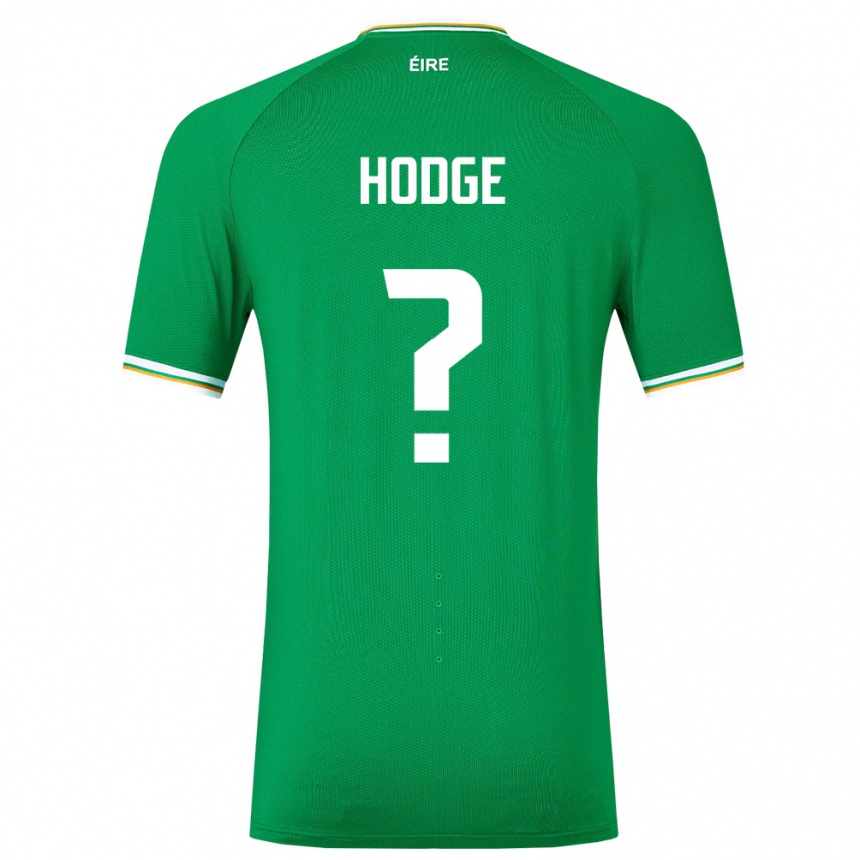 メンズフットボールアイルランド島ジョー・ホッジ#0緑ホームシャツ24-26ジャージーユニフォーム