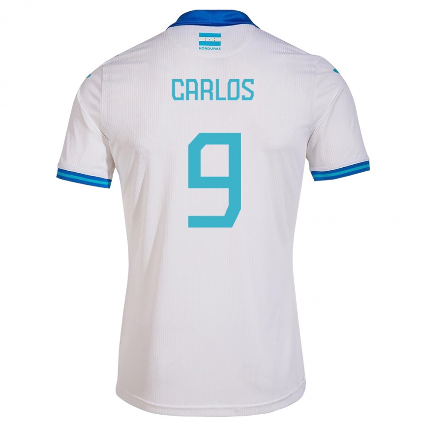 メンズフットボールホンジュラスカルロス・メヒア#9白ホームシャツ24-26ジャージーユニフォーム