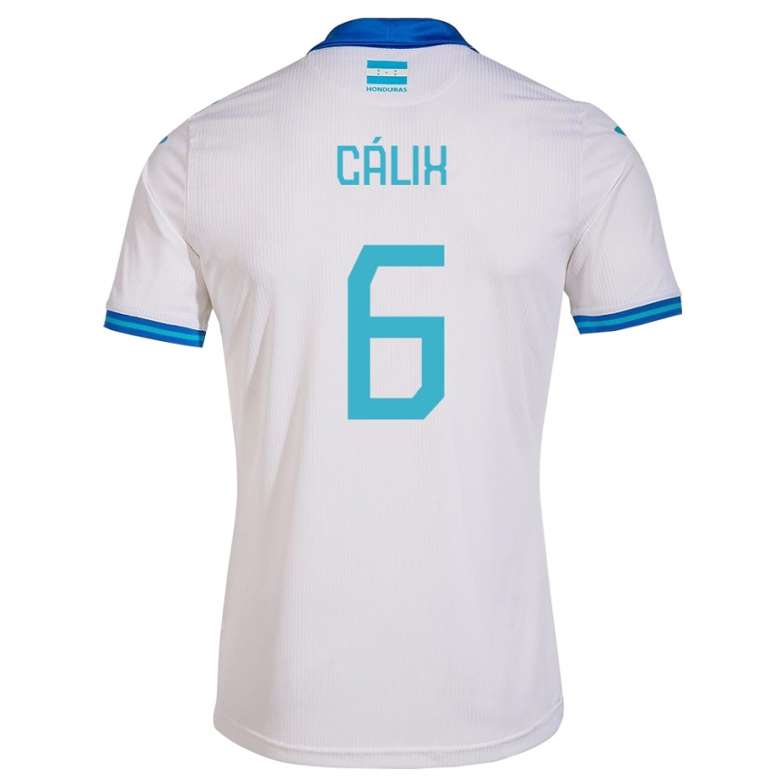 メンズフットボールホンジュラスNoel Cálix#6白ホームシャツ24-26ジャージーユニフォーム