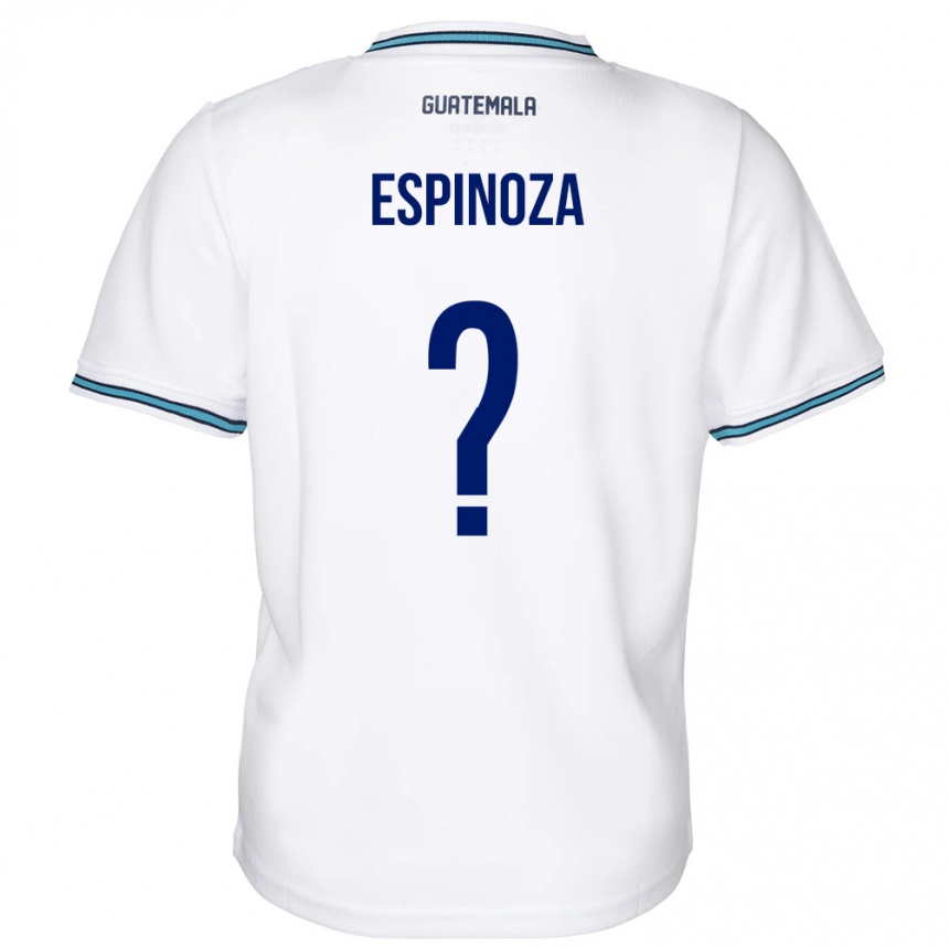 メンズフットボールグアテマラJosé Espinoza#0白ホームシャツ24-26ジャージーユニフォーム