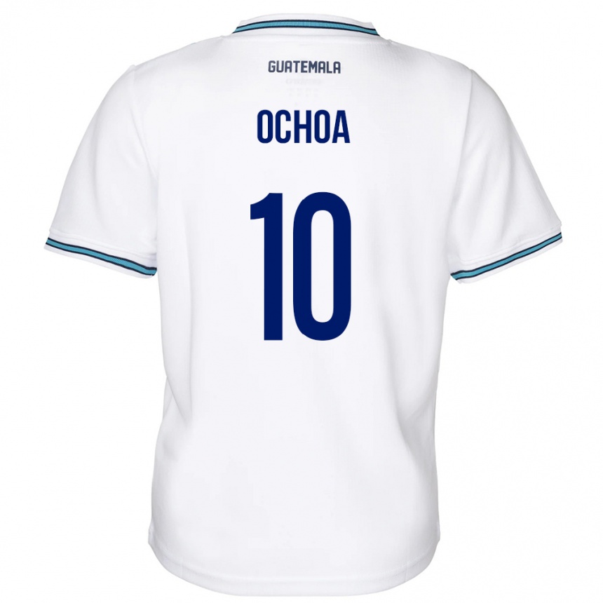メンズフットボールグアテマラJosé Ochoa#10白ホームシャツ24-26ジャージーユニフォーム