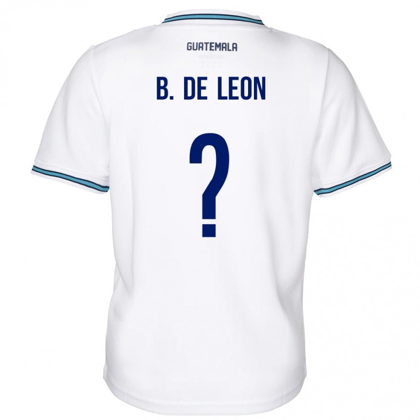 メンズフットボールグアテマラBrandon De Leon#0白ホームシャツ24-26ジャージーユニフォーム